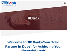 Tablet Screenshot of jifbank.com